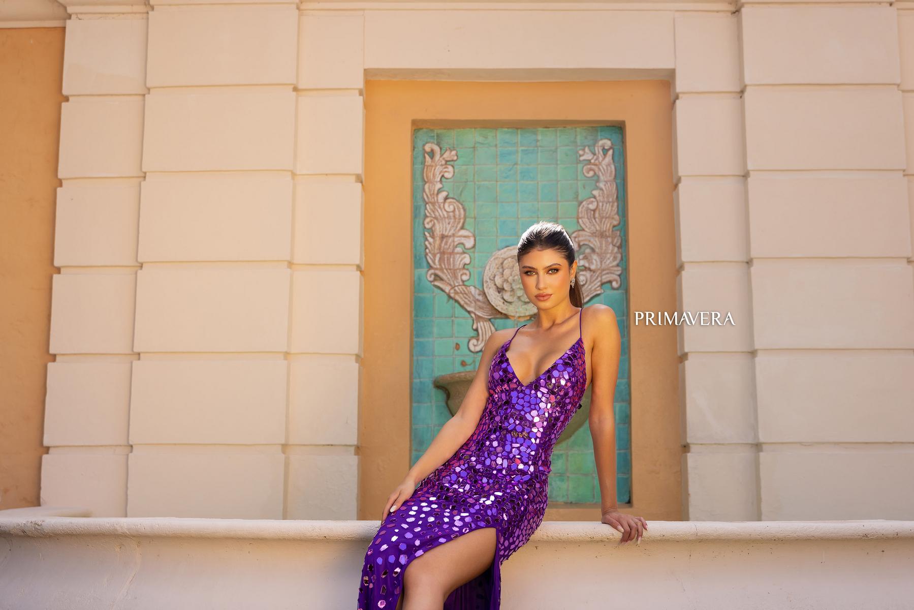 Primavera Couture Prom 4151 - Purple