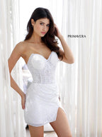 Primavera Couture Short Dress 4201 - Ivory