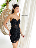 Primavera Couture Short Dress 4222 - Black