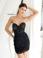 Primavera Couture Short Dress 4227 - Black