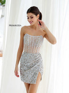 Primavera Couture Short Dress 4231 - Nude