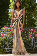 Jovani Signature Collection 42369 - Purple/Gold