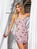Primavera Couture Short Dress 4237 - Antique Rose