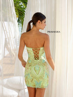 Primavera Couture Short Dress 4243 - Apple