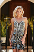 Primavera Couture Short Dress 4243 - Black