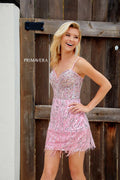 Primavera Couture Short Dress 4248 - Pink