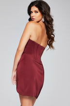 Jovani Short Dresses 42493 - Burgundy