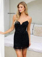 Primavera Couture Short Dress 4258 - Black