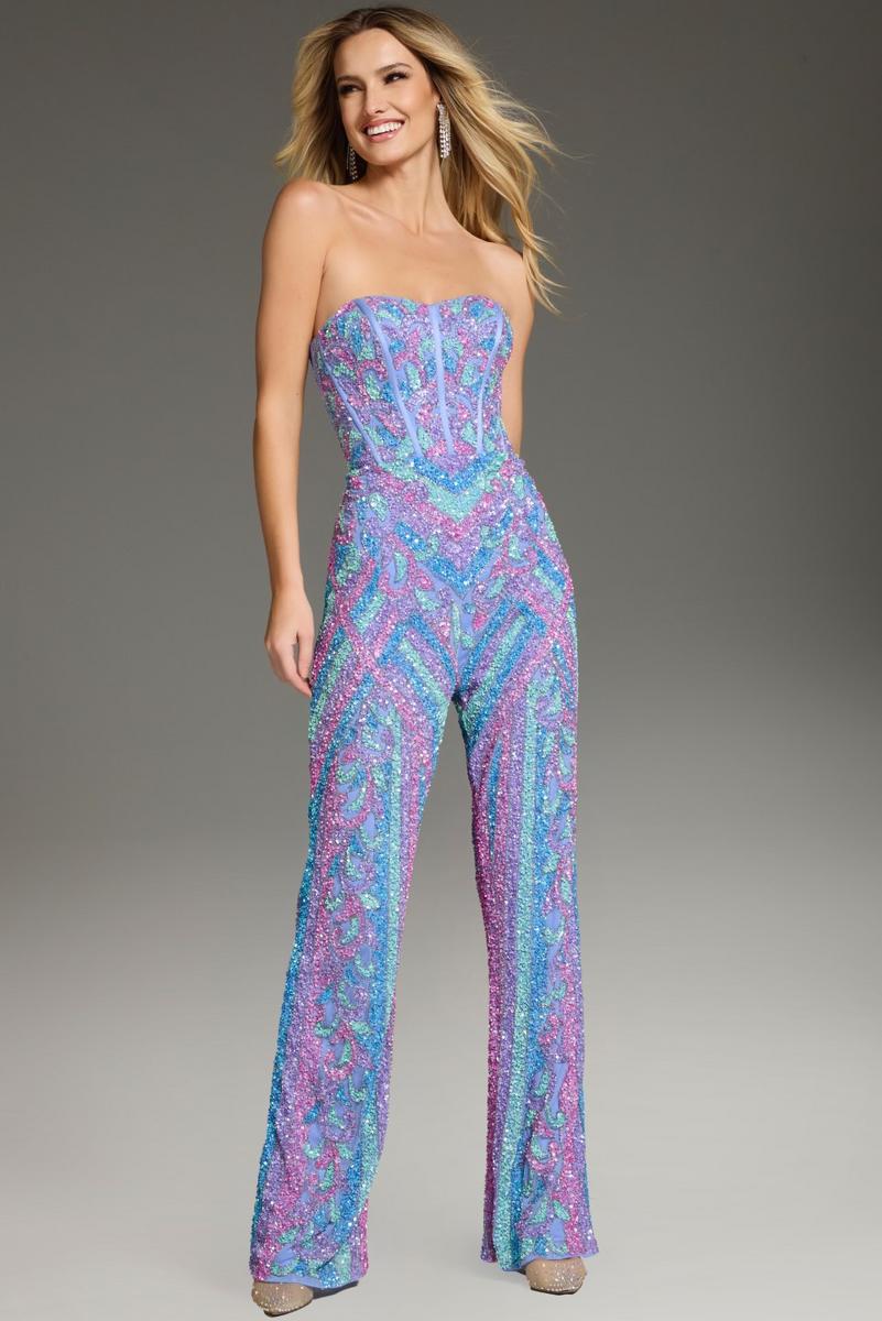 Jovani Contemporary 42597 - Perriwnkle/Multi