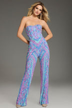 Jovani Contemporary 42597 - Perriwnkle/Multi