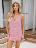 Primavera Couture Short Dress 4262 - Rose Pink