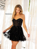 Primavera Couture Short Dress 4263 - Black