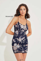 Primavera Couture Short Dress 4265 - Midnight