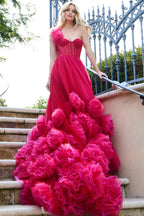 Jovani Signature Collection 42781 - Red/Fuschia