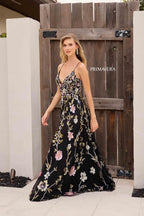 Primavera Couture Long Dress 4378 - Black