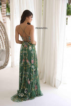 Primavera Couture Long Dress 4378 - Sage Green