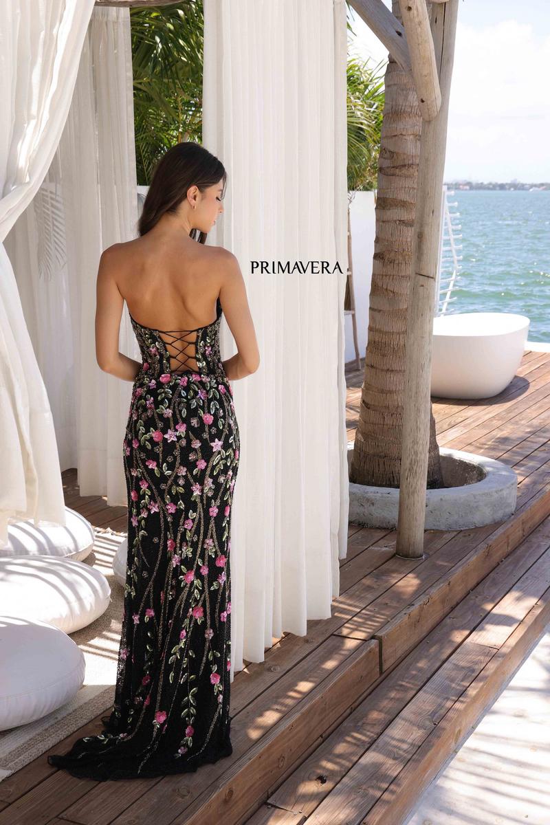 Primavera Couture Long Dress 4380 - Black