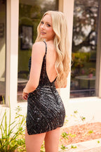 Primavera Couture Short Dress 4415 - Black