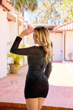 Primavera Couture Short Dress 4427 - Black