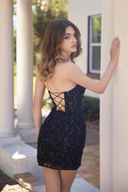 Primavera Couture Short Dress 4430 - Black