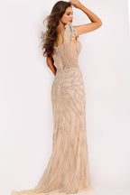 Jovani Signature Collection 44393 - Nude/Silver