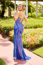 Primavera Couture Long Dress 4501 - Royal Blue
