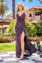 Primavera Couture Long Dress 4506 - Blackberry