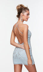 Alyce Paris Homecoming Dress 4506 - Powder Blue