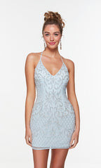 Alyce Paris Homecoming Dress 4506 - Powder Blue