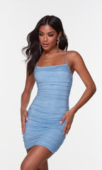 Alyce Paris Homecoming Dress 4570 - Light Periwinkle