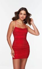 Alyce Paris Homecoming Dress 4570 - Red