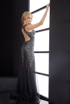 Jasz Couture Dress 4614 - Black