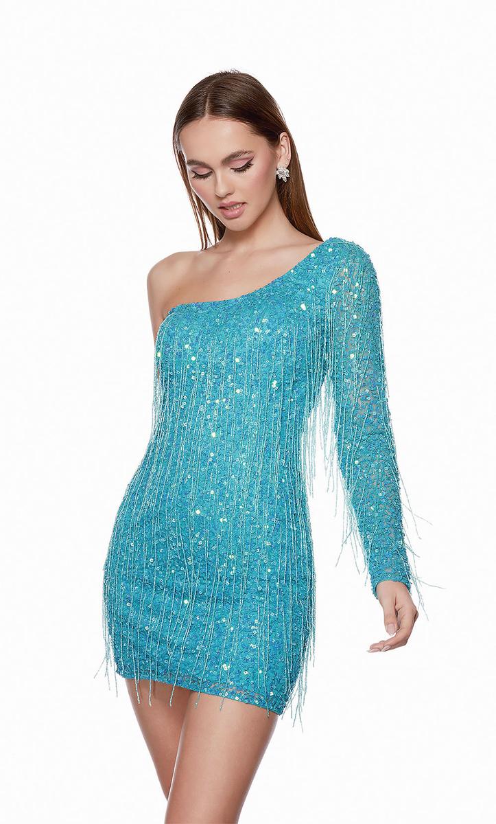 Alyce Paris Homecoming Dress 4646 - Caribbean