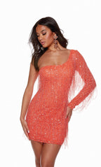 Alyce Paris Homecoming Dress 4646 - Hot Coral