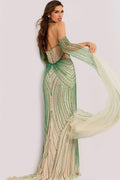 Jovani Signature Collection 46596 - Green/Nude