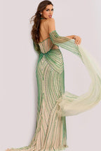 Jovani Signature Collection 46596 - Green/Nude
