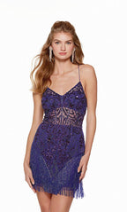 Alyce Paris Homecoming Dress 4672 - Cobalt