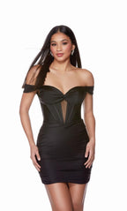 Alyce Paris Homecoming Dress 4685 - Black