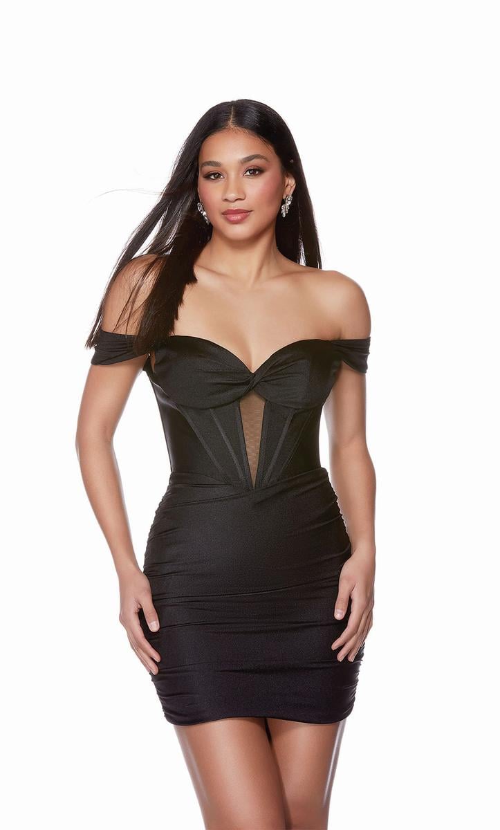Alyce Paris Homecoming Dress 4685 - Black