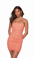 Alyce Paris Homecoming Dress 4738 - Hot Coral