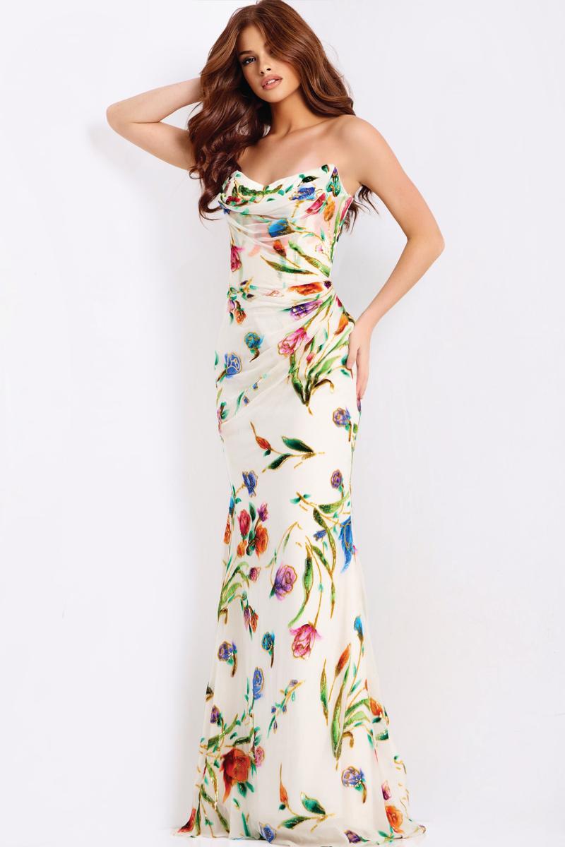 Jovani Prom 47626 - Ivory/Multi