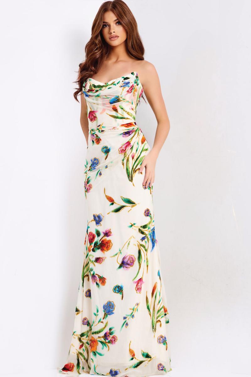 Jovani Prom 47626 - Ivory/Multi