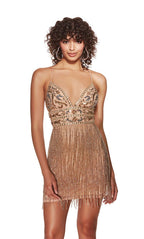 Alyce Paris Homecoming Dress 4801 - Bisque