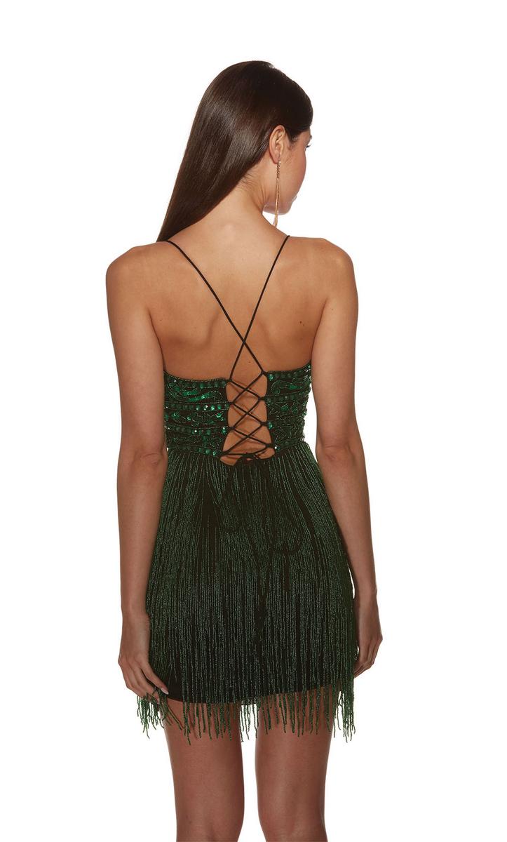 Alyce Paris Homecoming Dress 4801 - Black/Emerald