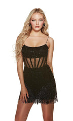 Alyce Paris Homecoming Dress 4805 - Black