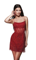 Alyce Paris Homecoming Dress 4805 - Red