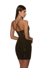 Alyce Paris Homecoming Dress 4813 - Black/Sand