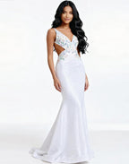 Jovani Prom 48176 - Off White/Multi
