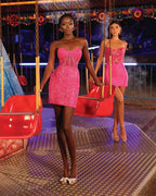 Alyce Paris Homecoming Dress 4825 - Barbie Pink