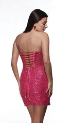 Alyce Paris Homecoming Dress 4825 - Barbie Pink